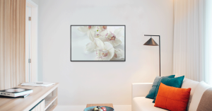 Картина 59*39 см, бели орхидеи