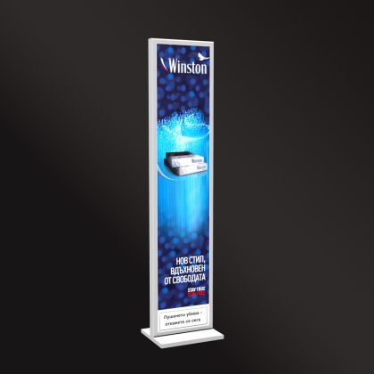 Illuminated pillar LED Totem 400x1600 mm
