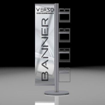 Verso Banner with Posterframes 4 x A4