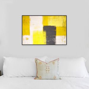 Wandbild  60x40 cm ,Abstract Gelb